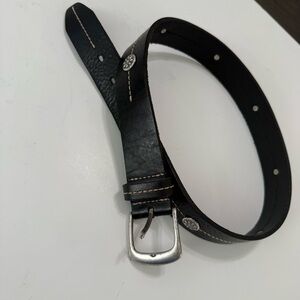 Women’s Black Leather Belt Size S